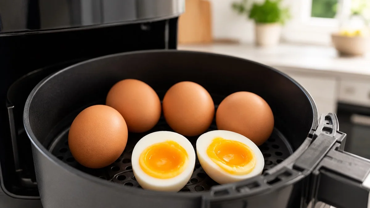 Perfekte egg i airfryer: Med dette enkle trikset lykkes de hver eneste gang