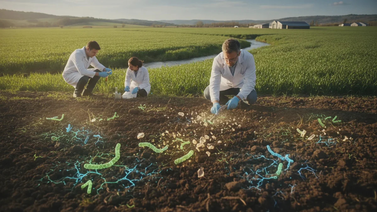 Bakterieteam bryter ned hardnakkede plastmyknere: Nytt håp for forurenset jord
