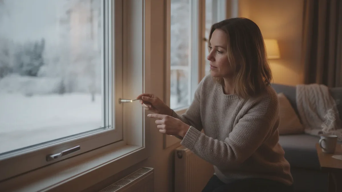 Kaldt ved vinduet til tross for varme? En skjult kontakt i rammen sparer deg penger