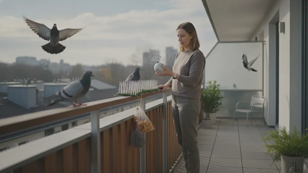 Slik holder du duer permanent borte fra balkongen og terrassen