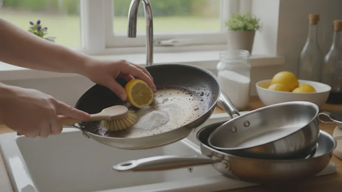 Få pannene til å skinne som nye: Den billige snarveien mot fett og fastbrente rester